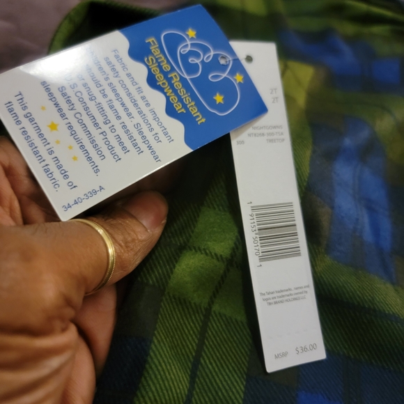 NWT lil girl tahari comfy cozy nightgown sz 2t - Picture 7 of 8